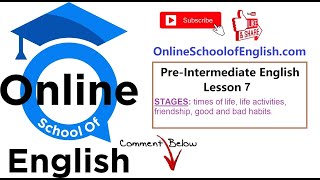 Pre Intermediate Lesson  7 - Stages of Life