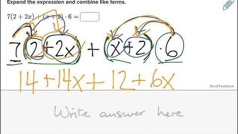 Combining Like Terms with Distribution