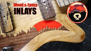 Customizing a Guitar with Wood & Epoxy Inlays