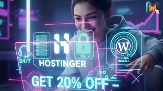 Hostinger Best  Web Hosting 💻 Hostinger 20% Discount | Free SSL+WordPress + CDN #hostingercouponcode