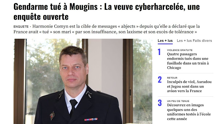 Gendarme tué à Mougins : La veuve cyberharcelée, une enquête ouverte