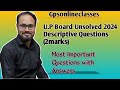 U.P. Board Unsolved 2024 Descriptive Questions | Imp Questions #maths #gpsonlineclasses #2024