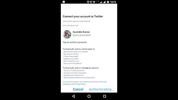 Android Twitter Integration Demo