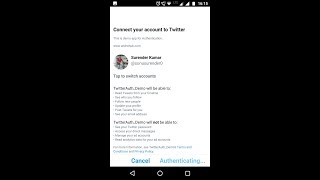 Android Twitter Integration Demo