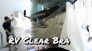 RV Motorhome Clear Bra Install