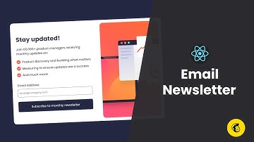 How to build an email newsletter with React - MailChimp Api Integration