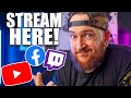 BEST place to Stream in 2021...  (YouTube vs Twitch vs Facebook)