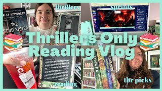 📚 THRILLERS ONLY READING VLOG 📚 The Housemaid, The Good Sister | Reading Our Physical TBR Series