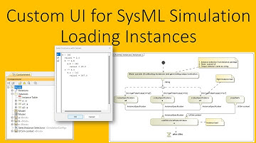 Custom UI Loading Instances for SysML Simulation