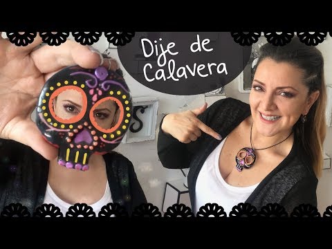 Dije de Calavera estilo Mexicano :: Skull Diy :: Chuladas Creativas Foamy Moldeable