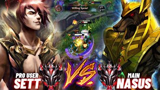 SETT VS NASUS TOP LANE BATTLE. NEW COUNTER BUILD WILD RIFT