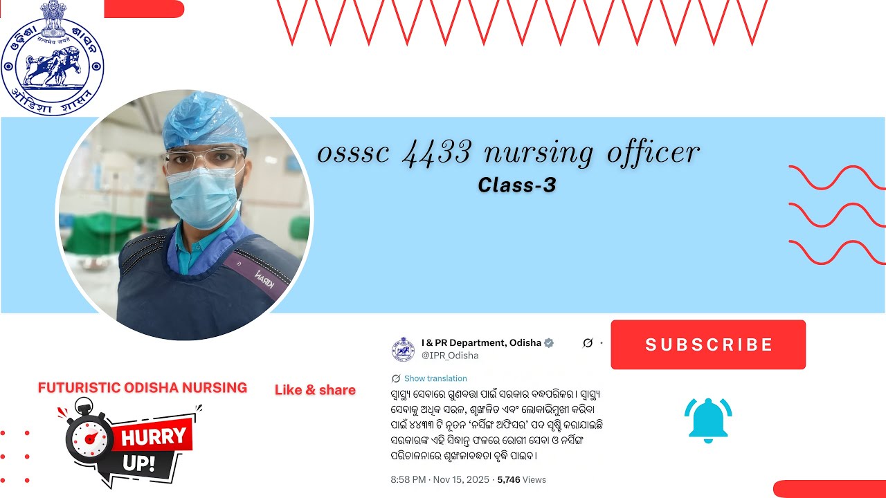 OSSSC Nursing Officer 4433 