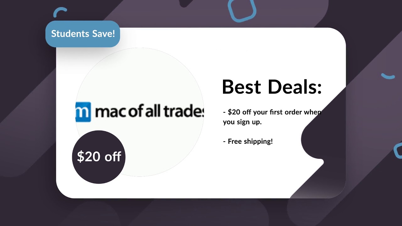 mac of all trades coupon free shipping
