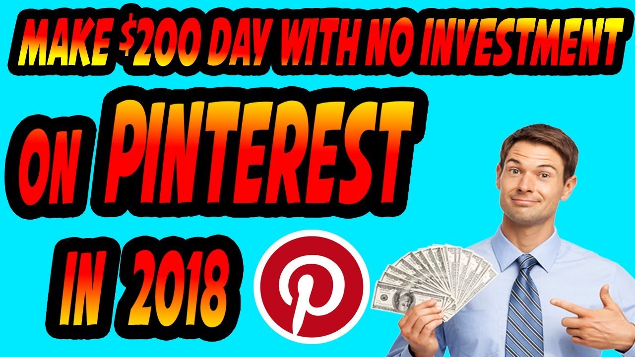 NEW WAY To Make Money On Pinterest In 2018 200 Day With NO new way to make money on pinterest in 2018 200 day with no