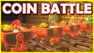 Coin Battle Mario Vs Luigi Vs Yoshi Vs Peach - Mario Party Superstars Max Rounds Coin Battle