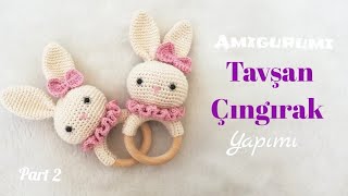 Amigurumi Tavşan Çıngırak Yapımı Part 2 #amigurumiçıngırak  #diy #amigurumirattle