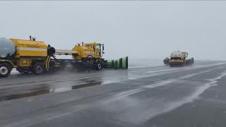 Ice storm brings delays and cancellations at the Buffalo airport