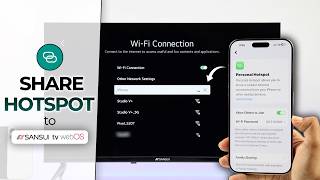 SANSUI TV: How to Setup Mobile Hotspot [iPhone or Android]