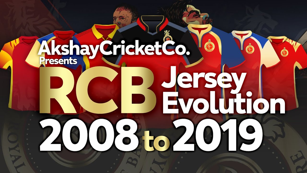 rcb jersey from 2008 to 2019