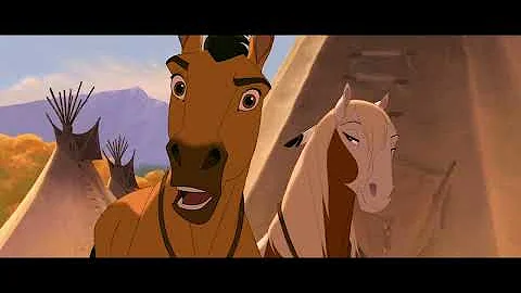 The Love Story Of Spirit And Rain | Spirit: Stallion of the Cimarron (2002) | Family Flicks