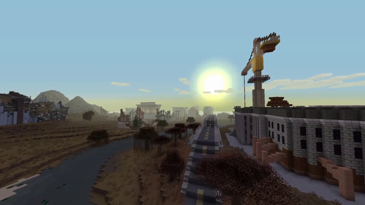 Minecraft : NEW FALLOUT TEXTURE PACK ! Epic Showcase of the new map ( PS4 edition )