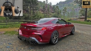BMW M8 Coupe With Racing Engine | Forza Horizon 5 | Steering Wheel Gameplay screenshot 5