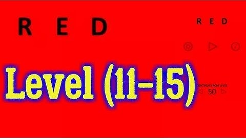 Red Level 11 12 13 14 15  Bart Bonte Game Android iOS