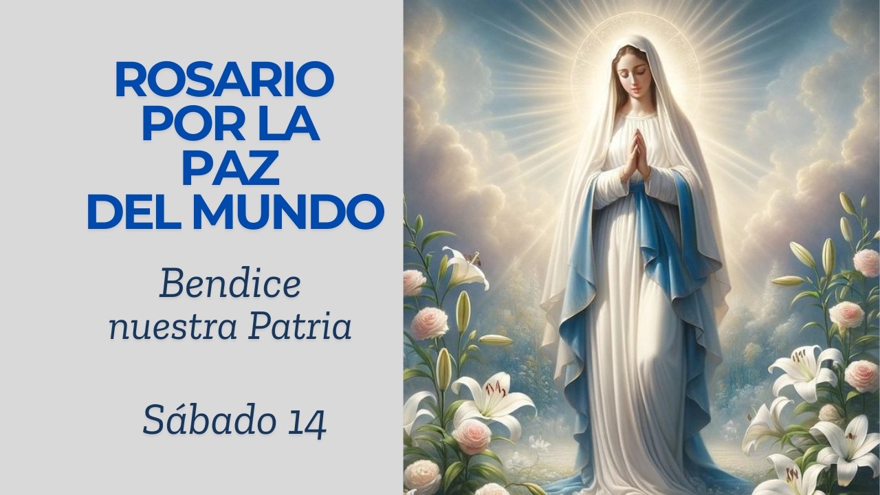 SANTO ROSARIO de Hoy | MISTERIOS GOZOSOS por la Paz y la Familia - YouTube