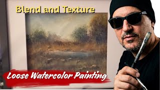 Blending and textures in watercolor