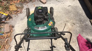 Lawn mower vibrating roughly Then it’s time for lawn mower maintenance.
