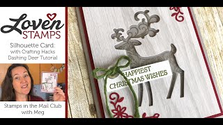 Crafting Hacks Silhouette Cards With Dashing Deer