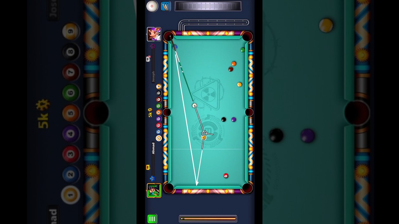 8 ball pool combination back shot tutorial for beginners 