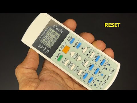 Panasonic AC Remote - How to Reset