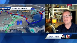 WATCH: Warm and steamy Tuesday, then stormy