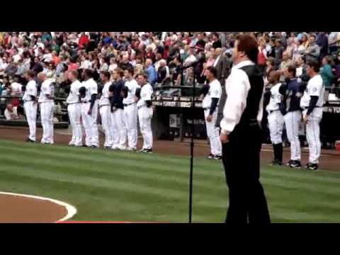 Robert McPherson sings the Star Spangled Banner