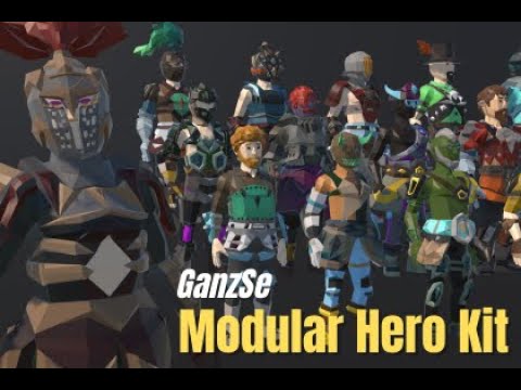 Modular Character Kit Showcase | Low Poly Stylized - YouTube