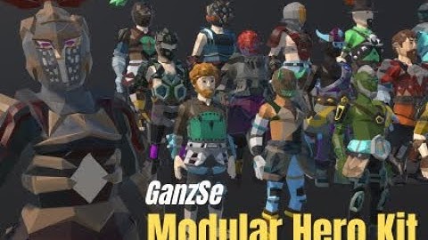 Create Your Fantasy Heroes – Modular Character Kit Showcase | Low Poly Stylized