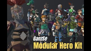 Modular Character Kit Showcase | Low Poly Stylized