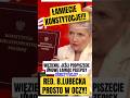 „ŁAMIECIE ART 89 KONSTYTUCJI!”- RED. B.LUBECKA PROSTO W OCZY! #safe #mercosur #tusk