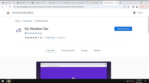 My Weather Tab browser-hijacking extension removal.