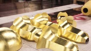 Gilding Finials at Evangelical Lutheran