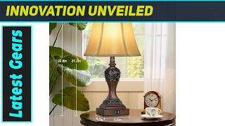 Elevate Your Space: Amazing Set of 2 Touch Control Dimmable Table Lamps with USB