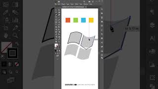 Create a Window Logo in Adobe Illustrator✒️ #shorts #youtubeshorts #viral #tranding #graphicdesign