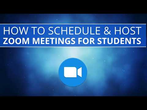 How to Schedule a Zoom Meeting for Class with Students