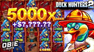 I HIT A 5000X ON THE *NEW* DUCK HUNTERS SLOT!