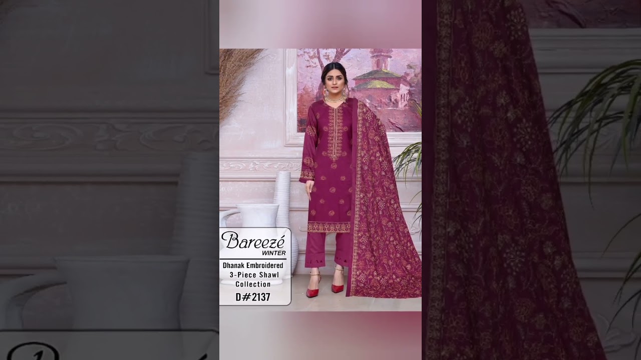 Luxury Bareeze Winter Shawl Collection Design Number 2137 