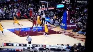 Chris Paul finds DeAndre Jordan again - 12/7/13 Clippers at Cavaliers