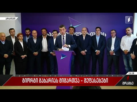 გიორგი გახარიას მიმართვა - შეფასებები პოლიტიკურ სპექტრში