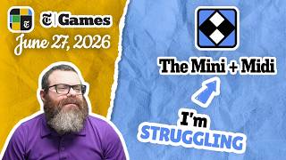 Tough today | NYT Mini and Midi Crossword June 27, 2026 screenshot 1