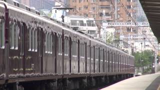 【阪急電鉄】5000系5012F%普通梅田行%2013年天神祭HM@王子公園('13/07)